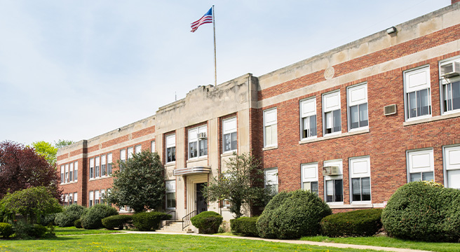 Exterior school building